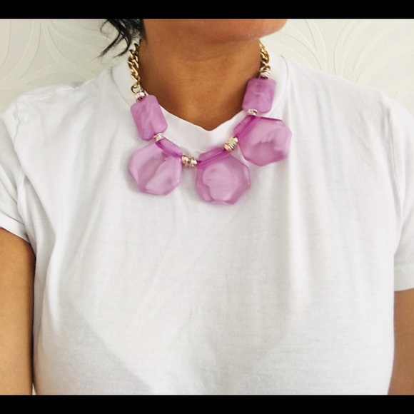 Women Purple Statement necklace - Picture 4 of 4
